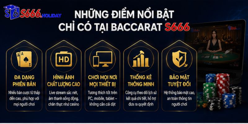 Baccarat S666 – Trải Nghiệm Casino Đẳng Cấp Với Tỷ Lệ Trả Thưởng Hấp Dẫn - playzen88