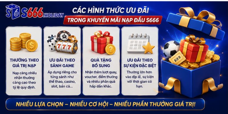 Khuyến Mãi Nạp Đầu S666 – Ưu Đãi Hấp Dẫn Dành Cho Hội Viên Mới - playzen88
