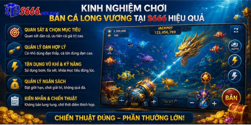 Bắn cá Long Vương S666 – Trải nghiệm săn thưởng đại dương hấp dẫn - playzen88