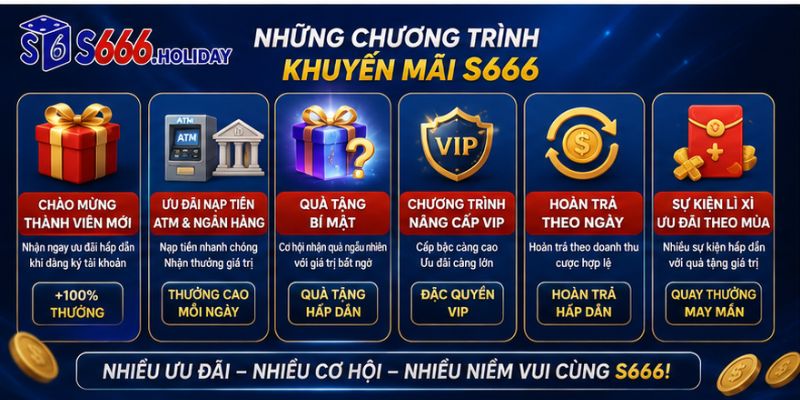 Khuyến Mãi S666 – Cập Nhật Ưu Đãi Mới Nhất Cho Hội Viên - playzen88