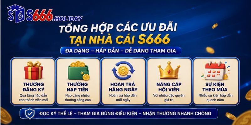 Khuyến Mãi S666 – Cập Nhật Ưu Đãi Mới Nhất Cho Hội Viên - playzen88